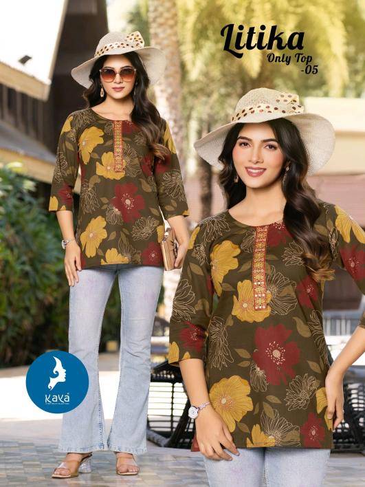 Kaya litika short top Kurti wholesale price online